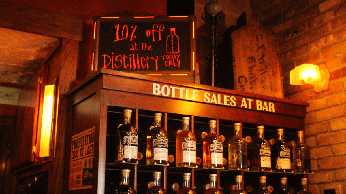 Bottles for sale Seacrets Distillery
