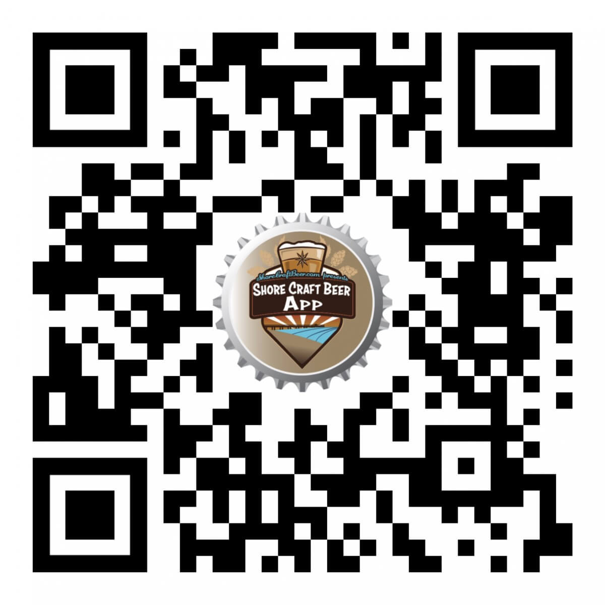 Scan the Code to Download the Shore Craft Beer App in the Apple Store or Google Play.
