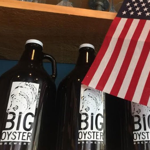 big oyster brewery growlers