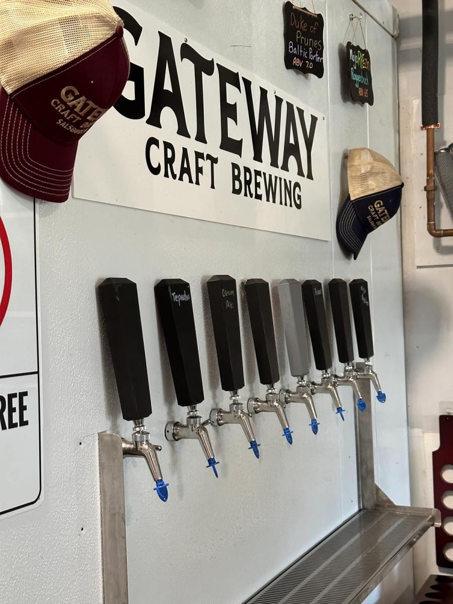taps at Gateway Craft Brewing in Salisbury