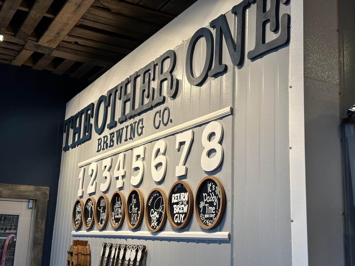 the other one brewing co tap wall